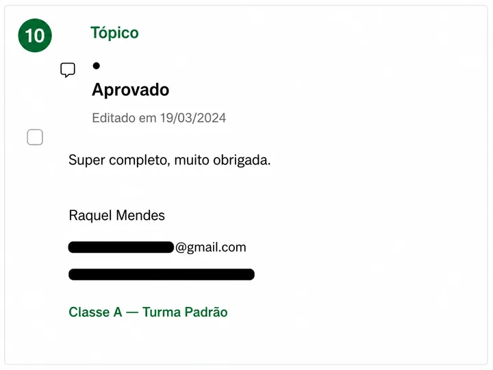 Depoimento Raquel Mendes